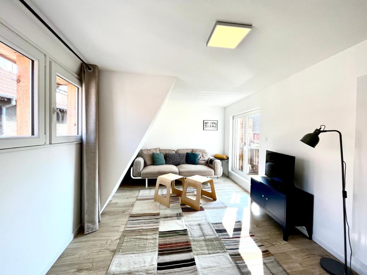 Sous Les Toits Avec Garage Et Terrasse A Ribeauville Dış mekan fotoğraf